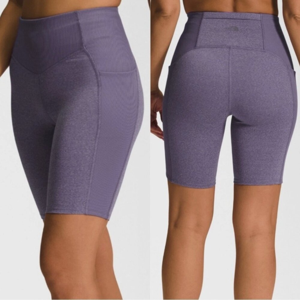 The North Face Purple Biker Compression Shorts w/ Pockets | Size M
